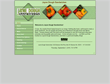 Tablet Screenshot of jaynedoughsandwiches.com